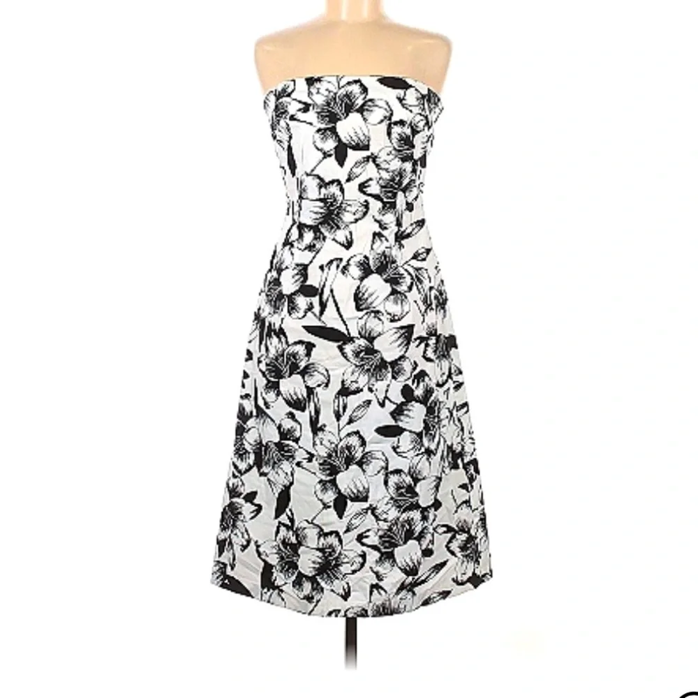 The Limited Black & White Strapless Dress - Picture 2 of 4